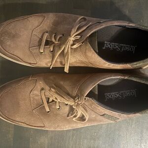 Josef Seibel Men's Tan Leather Oxfords